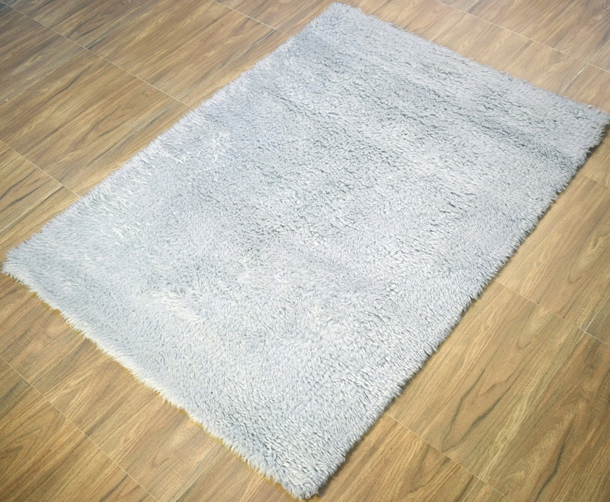 Blue and Silver 4'x 6' | 5'x 8' Rug | Modern Handmade NewZealand Wool Area Rug | The Rug Decor |TRD2379 - Image 3