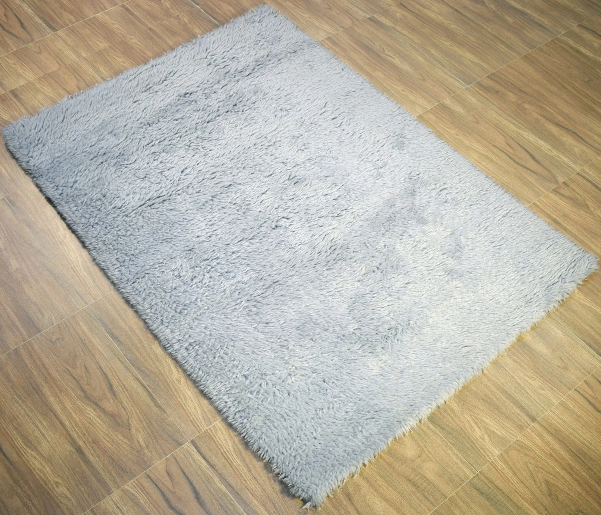 Blue and Silver 4'x 6' | 5'x 8' Rug | Modern Handmade NewZealand Wool Area Rug | The Rug Decor |TRD2379 - Image 4