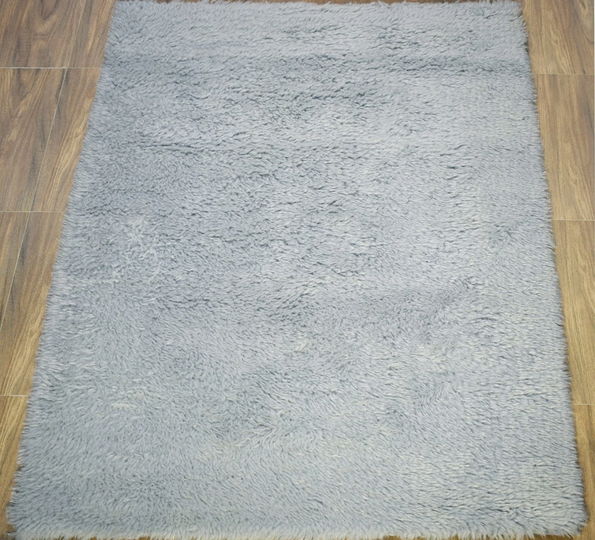 Blue and Silver 4'x 6' | 5'x 8' Rug | Modern Handmade NewZealand Wool Area Rug | The Rug Decor |TRD2379 - Image 5
