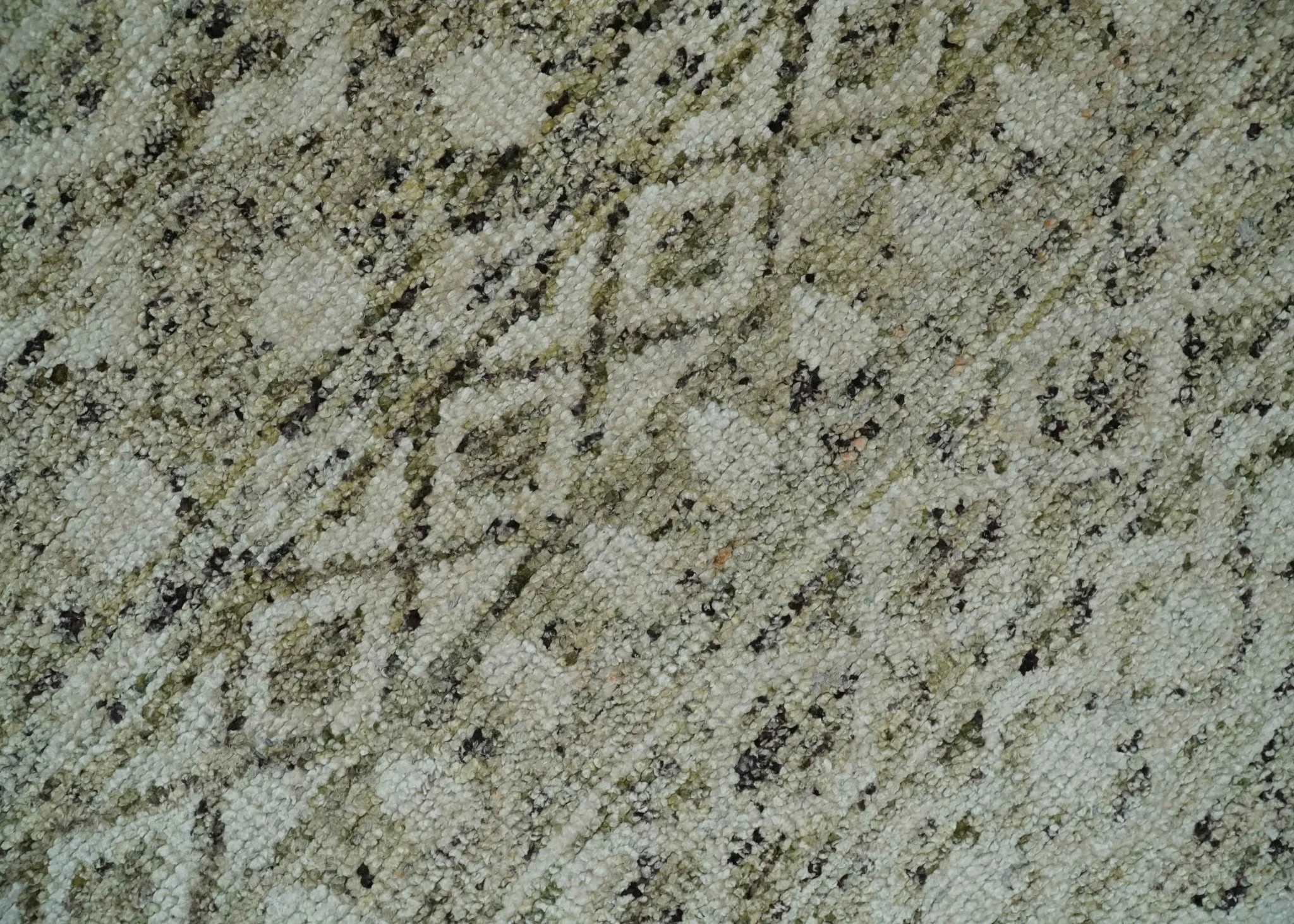 9x12 and 10x14 Hand Knotted Ivory, Beige and Brown Modern Contemporary Southwestern Tribal Trellis Recycled Silk Area Rug | OP28 - Image 4