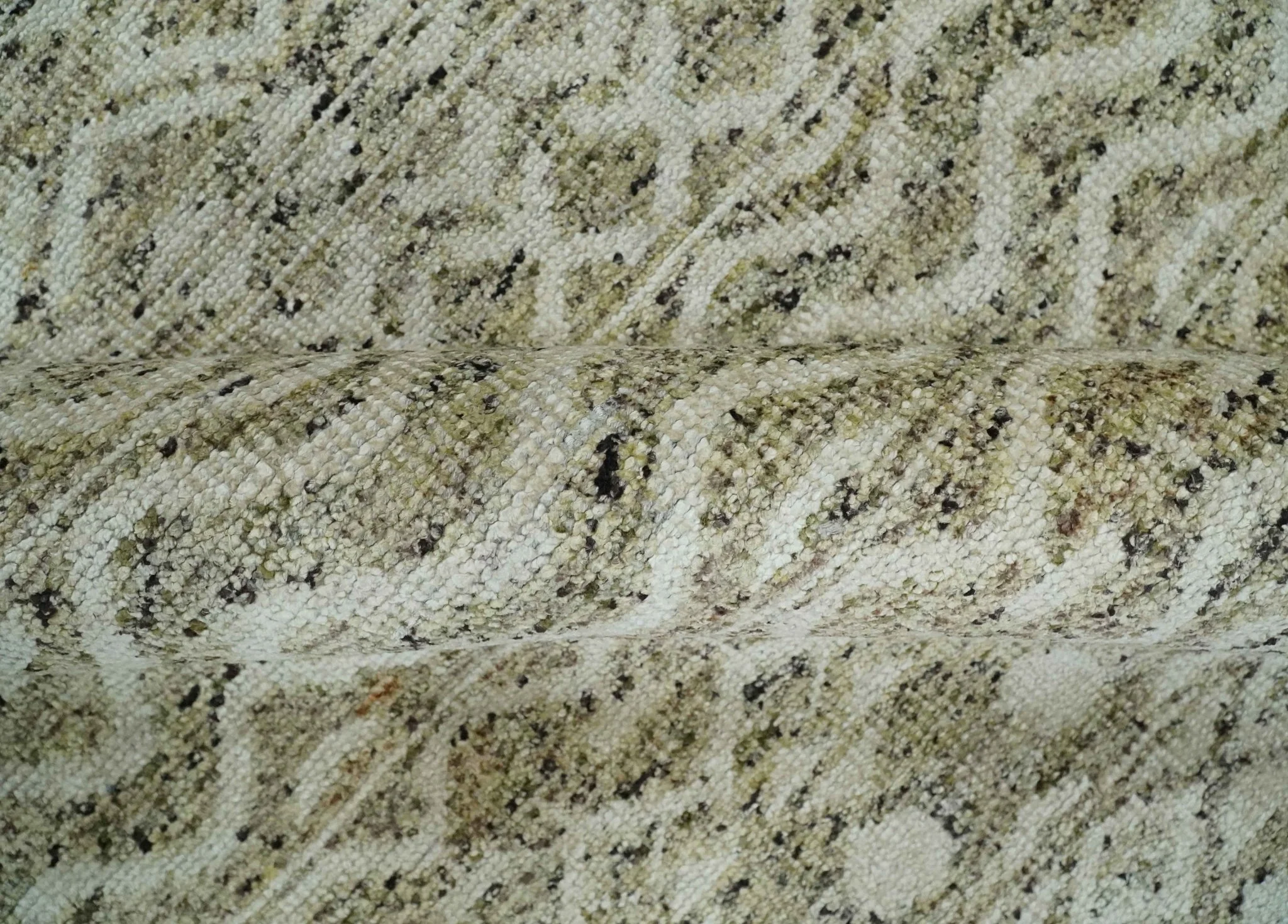 9x12 and 10x14 Hand Knotted Ivory, Beige and Brown Modern Contemporary Southwestern Tribal Trellis Recycled Silk Area Rug | OP28 - Image 7