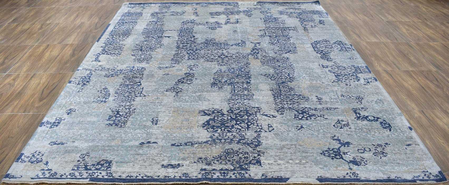 Traditional Handmade Silk and Wool 8x10 Area Rug | TRD1635810 - Image 3