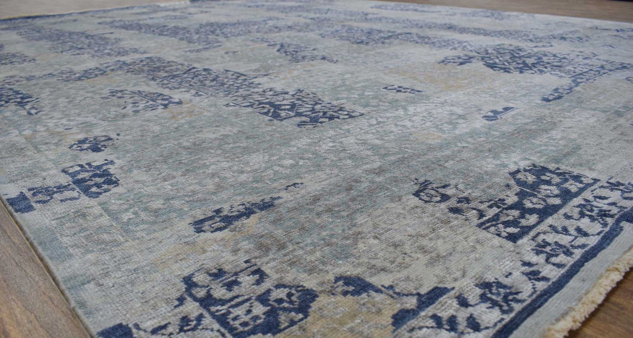 Traditional Handmade Silk and Wool 8x10 Area Rug | TRD1635810 - Image 5