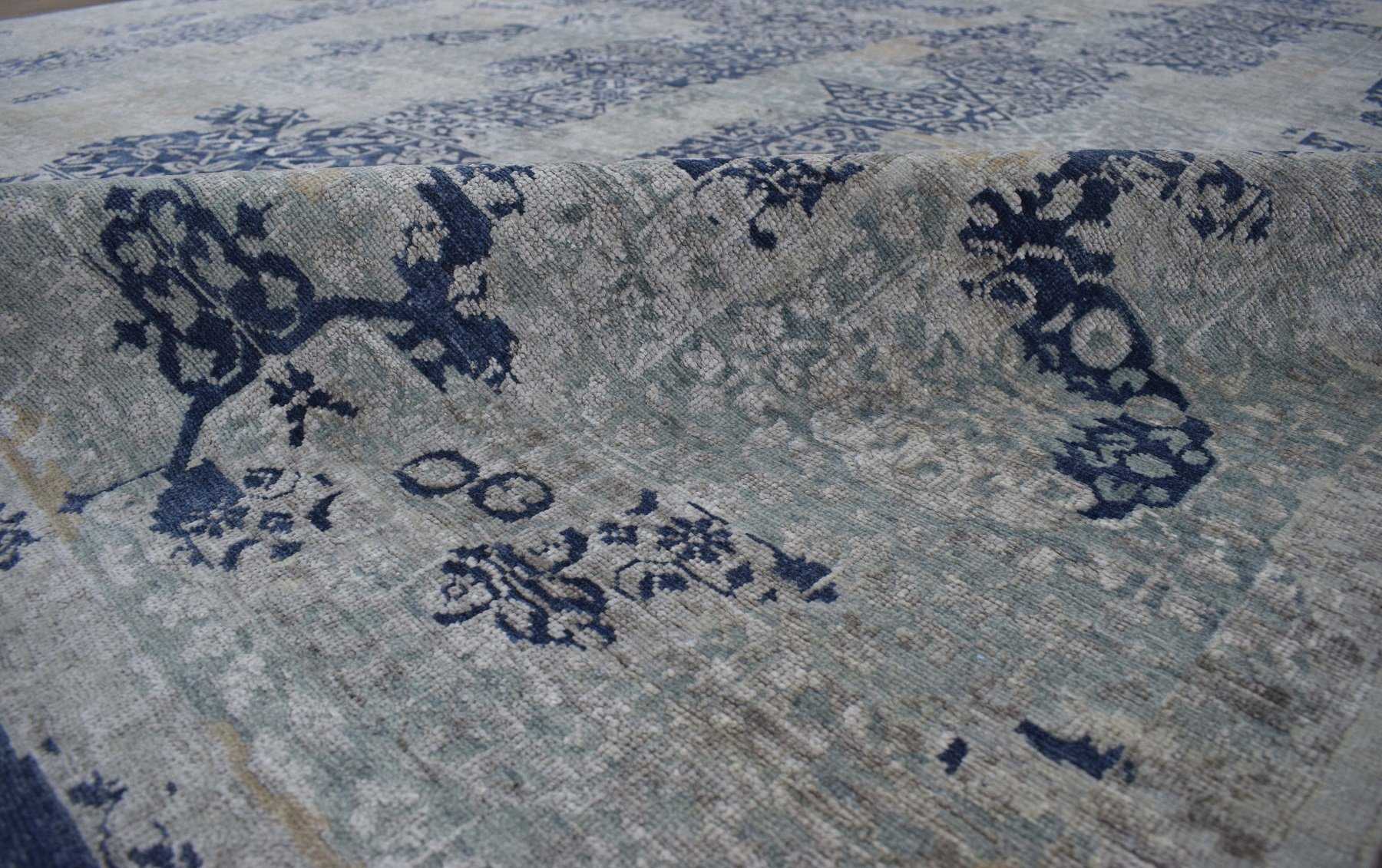 Traditional Handmade Silk and Wool 8x10 Area Rug | TRD1635810 - Image 8