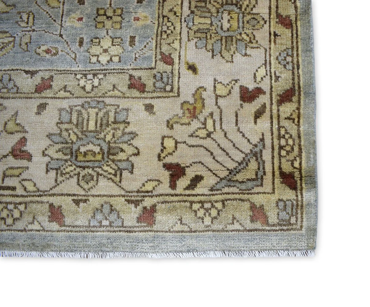 Traditional Handcrafted Hand Spun New Zealand Wool 8' by 10' Area Rug |The Rug Decor | TRD719810 - Image 7