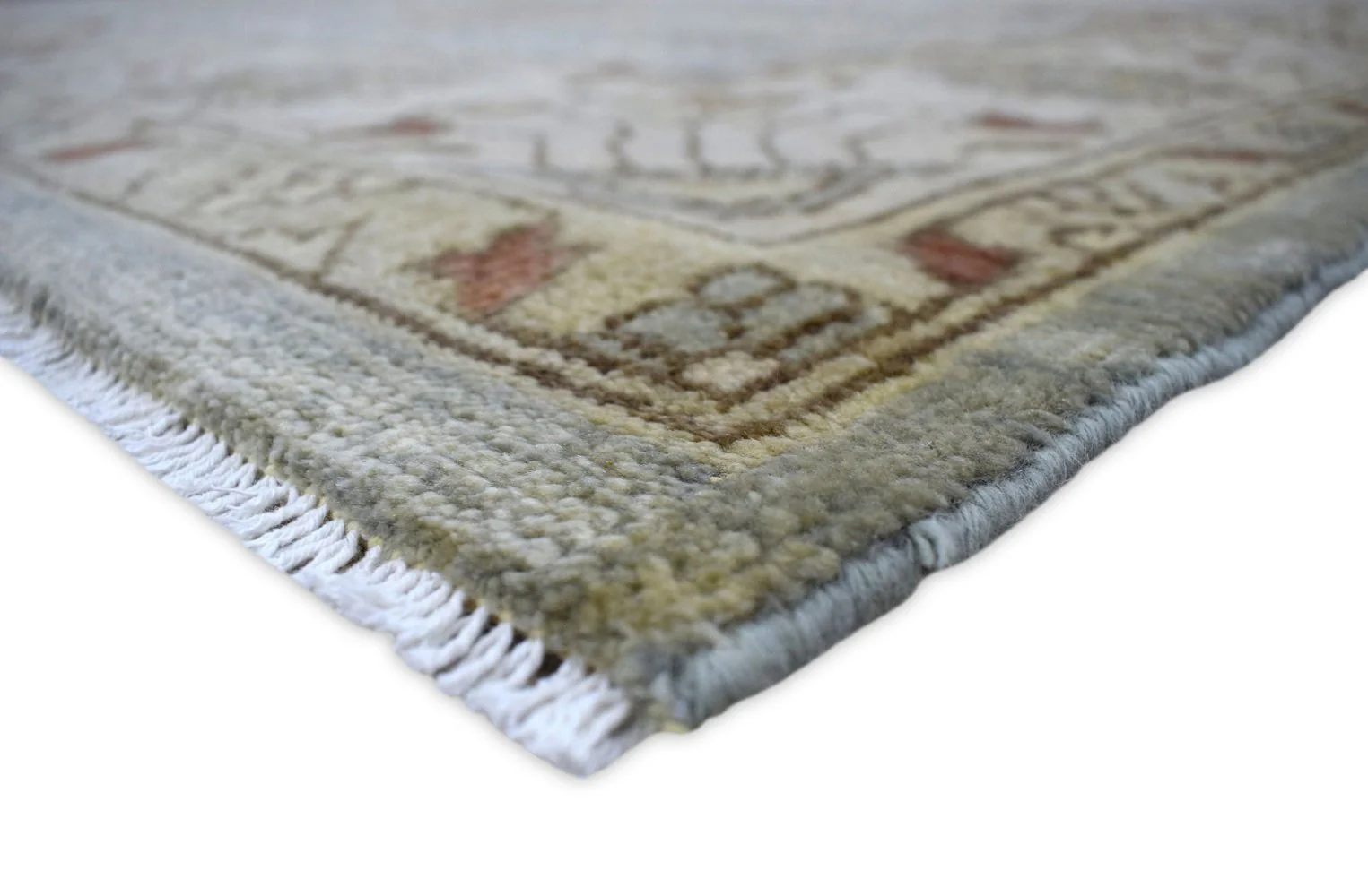 Traditional Handcrafted Hand Spun New Zealand Wool 8' by 10' Area Rug |The Rug Decor | TRD719810 - Image 8